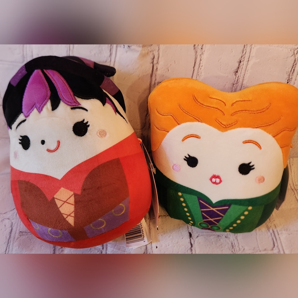 Set of 2 Hocus Pocus Squishmallows™ Plush 6.5in NWT